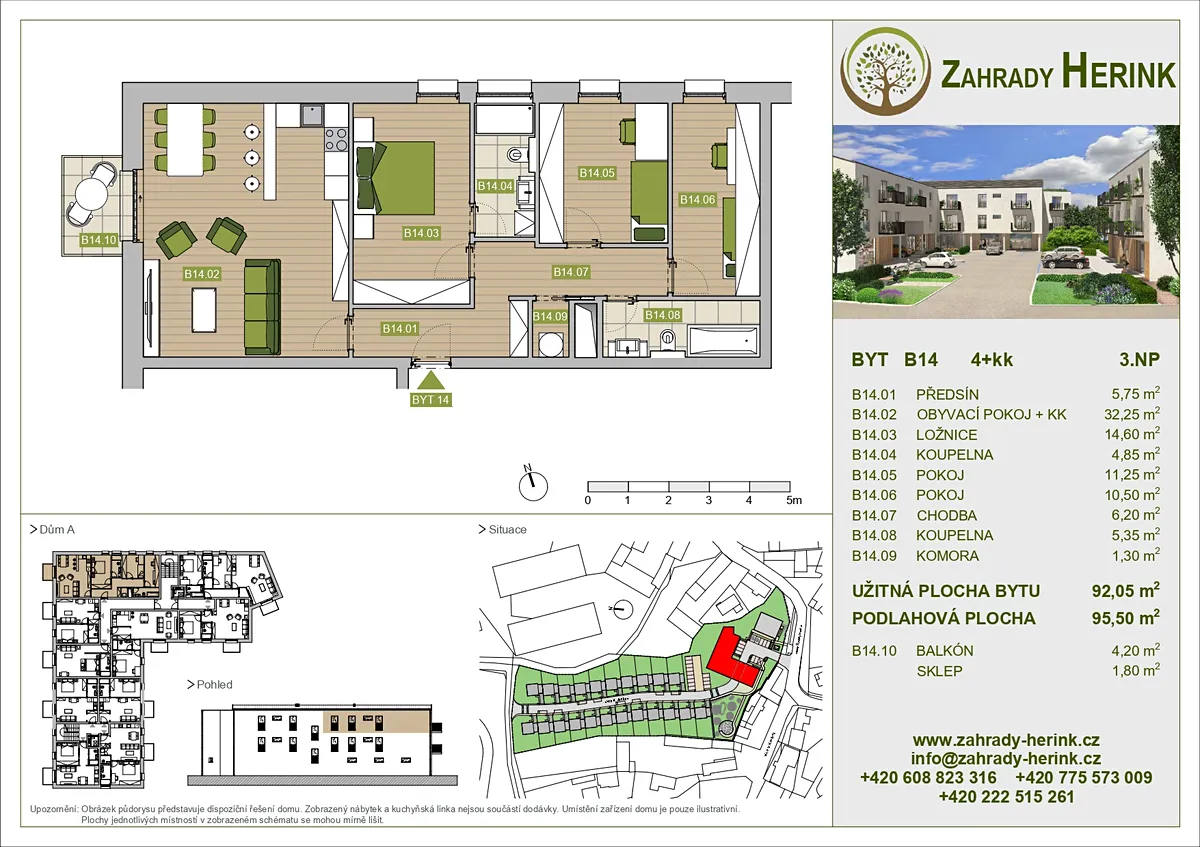 Prodej bytu 4+kk 92 m²